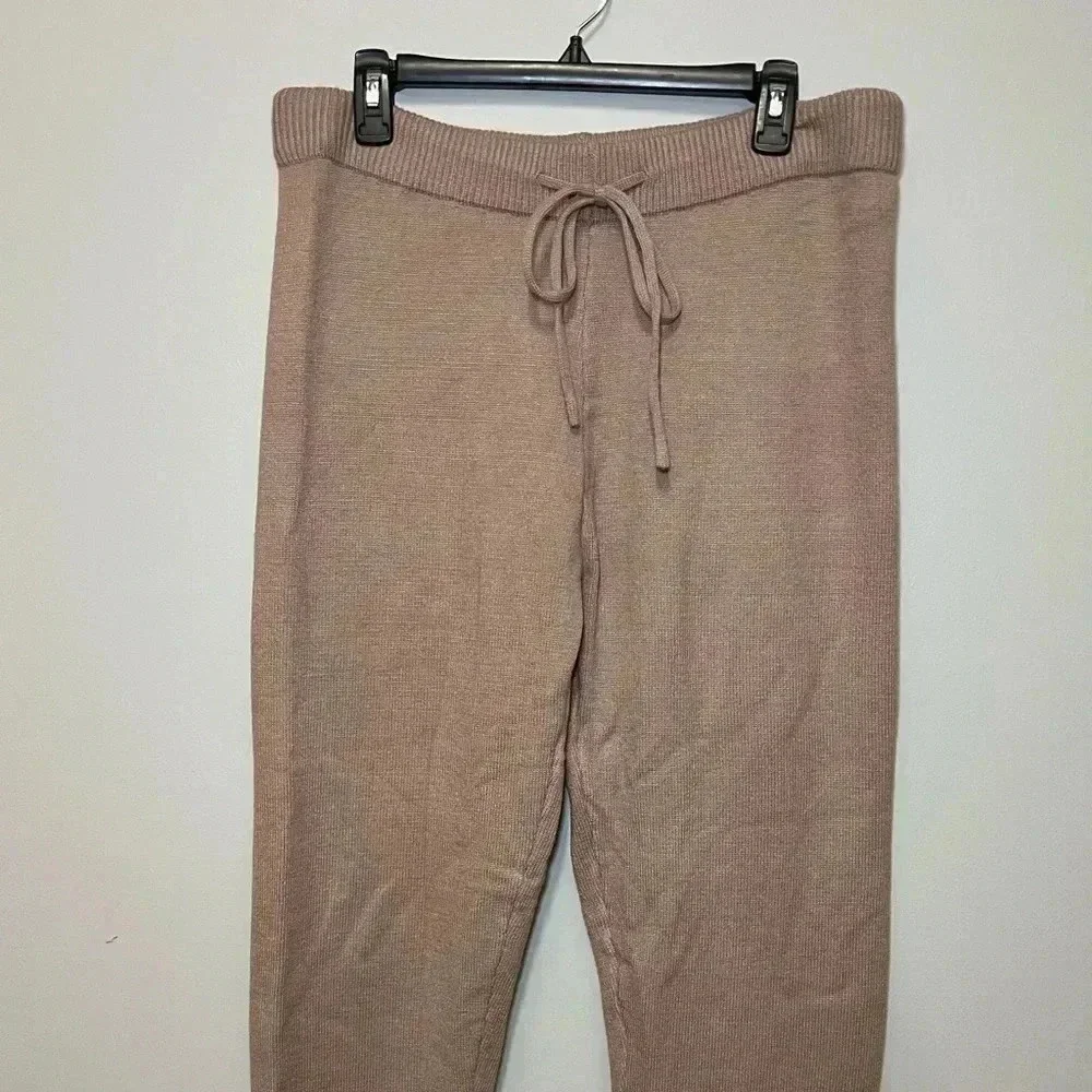 Kittenish Lazy Days Sweater Joggers Camel Beige Large casual - Picture 2 of 6